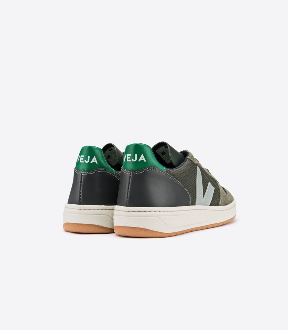 Veja Sneakers Herr - V-10 B-Mesh Multico - Olivgröna - 748136-SXU